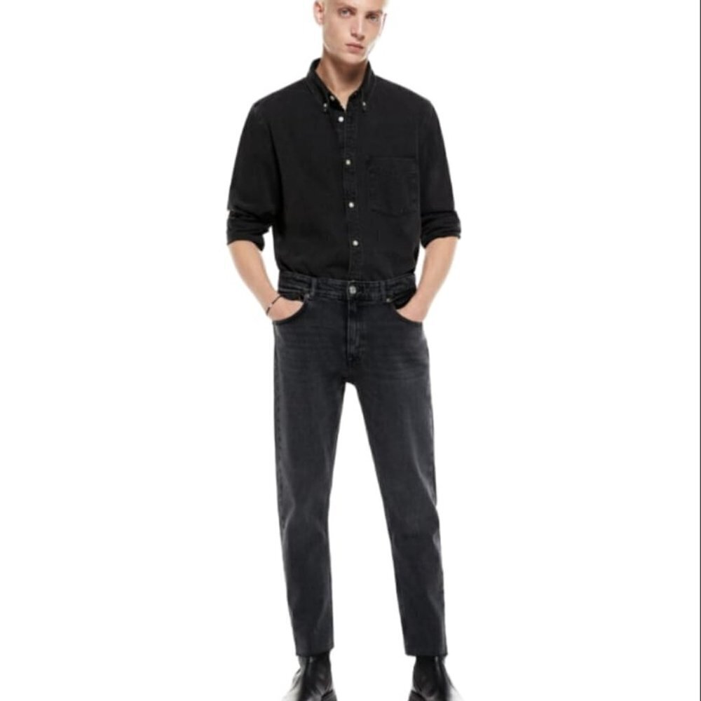 ZARA BASIC SLIM FIT JEANS BLACK | 4060/499 SIZE 32